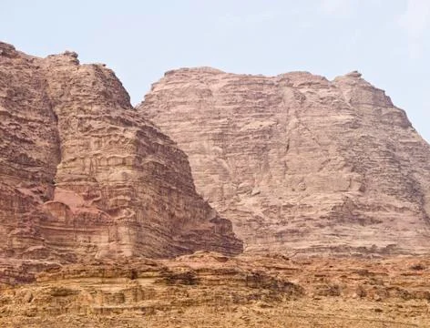 Wadi Rum desert Stock Photos