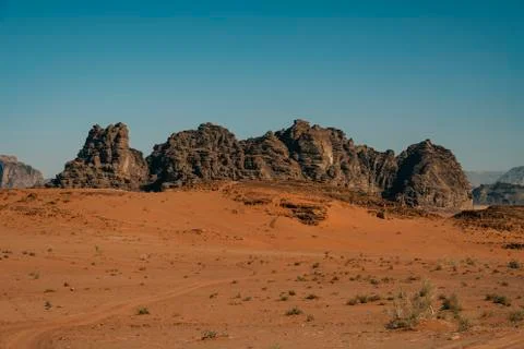 Wadi Rum desert Stock Photos