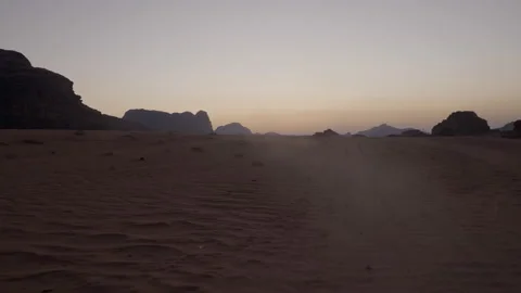 Wadi Rum Desert Sunset Video stock 210759867
