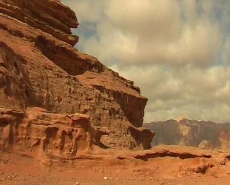 Wadi Rum desert view 库存影片 262811