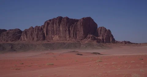 Wadi Rum Drone DJI 4K - Burrah canyon 2 Stock Footage 90288596