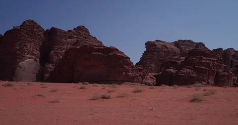 Wadi Rum Drone DJI 4K - Burrah canyon 3 Stock Footage 90288630