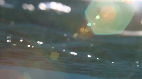 Wading through the water Stockbeeldmateriaal 44187608