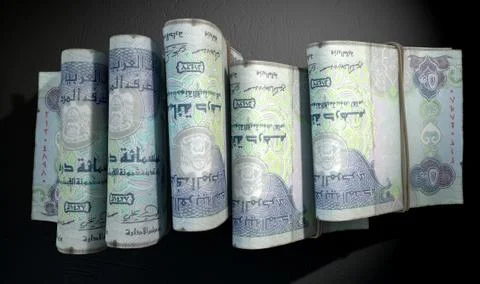 Wads Of Notes Pile Dark Stock Illustration