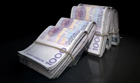 Wads Of Notes Pile Dark Illustrazione stock