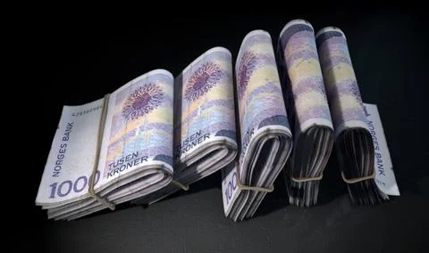 Wads Of Notes Pile Dark イラスト素材