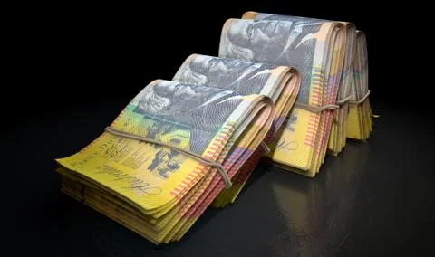 Wads Of Notes Pile Dark Illustrazione stock