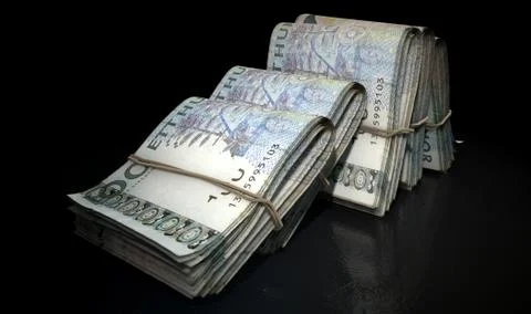 Wads Of Notes Pile Dark イラスト素材