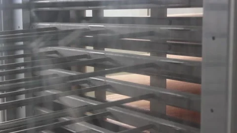 The wafer conveyor moves vertically. Stock Footage 122336077