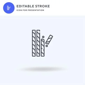 Wafer icon vector, filled flat sign, solid pictogram isolated on white, logo イラスト素材