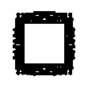 Wafer microchip frame pixel art vector illustration Illustrazione stock