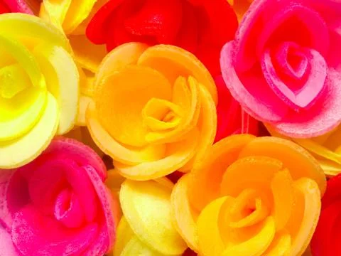 Wafer roses Stock Photos