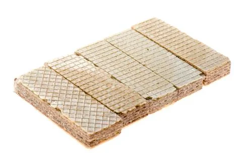 Wafer on white Foto stock