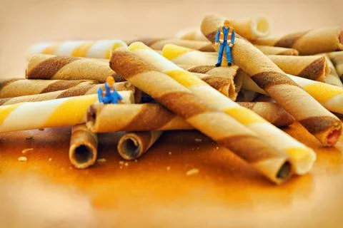 Wafer workers Stock Photos