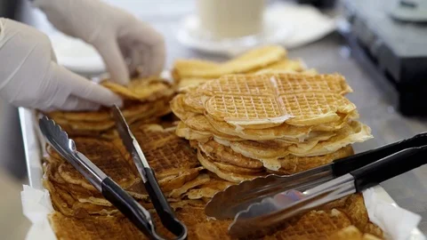 Waffels 2 Stock Footage 89700269