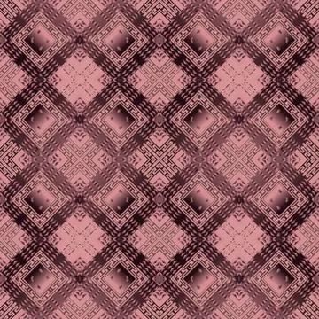 Waffle 3d greek vector seamless pattern. Geometric ornamental textured backgr イラスト素材