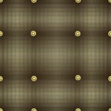 Waffle 3d quilt vector seamless pattern. Surface textured quilted backgrond.  Stock Illustration