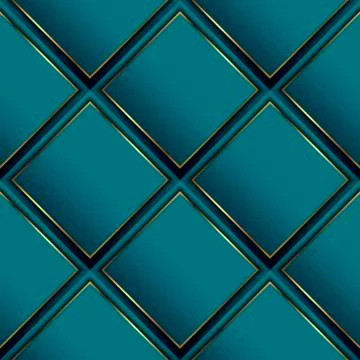 Waffle 3d vector seamless pattern. Geometric luxury surface background. Repea Stock Illustration