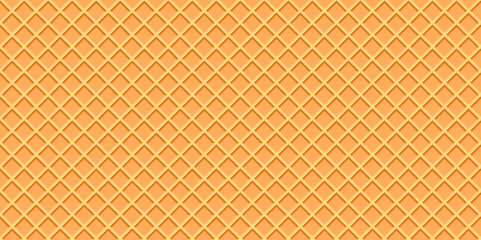 Waffle abstract background with rhombus elements. Simple yellow art vector .. Stockillustratie