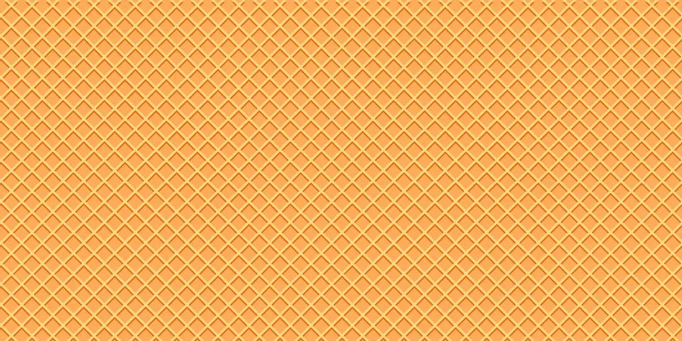 Waffle abstract background with rhombus elements. Simple yellow art vector .. Stock Illustration