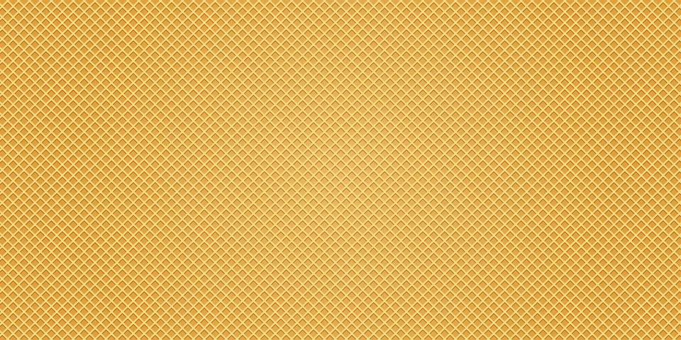 Waffle abstract background with rhombus elements. Simple yellow art vector .. Stock Illustration