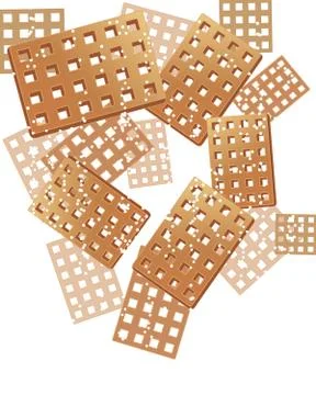 Waffle background Stock Illustration