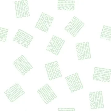 Waffle blanket glyph seamless pattern Stock Illustration