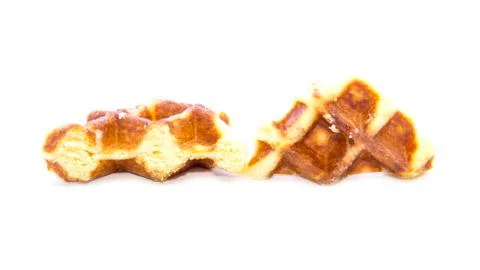 Waffle bread snack  glazed texture Stock Photos
