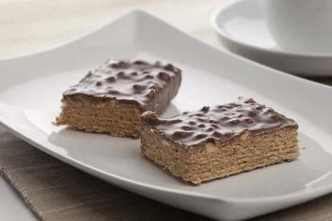 Waffle cake Stock Photos