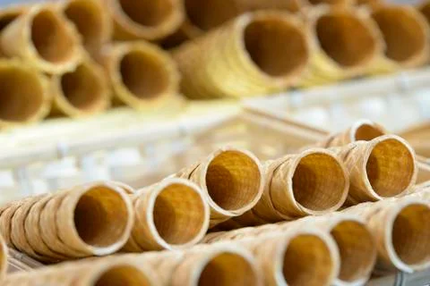 Waffle cone Stock Photos