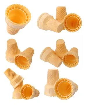 Waffle cone Stock Photos