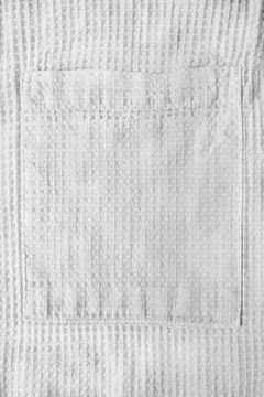 Waffle fabric patch pocket Stock Photos
