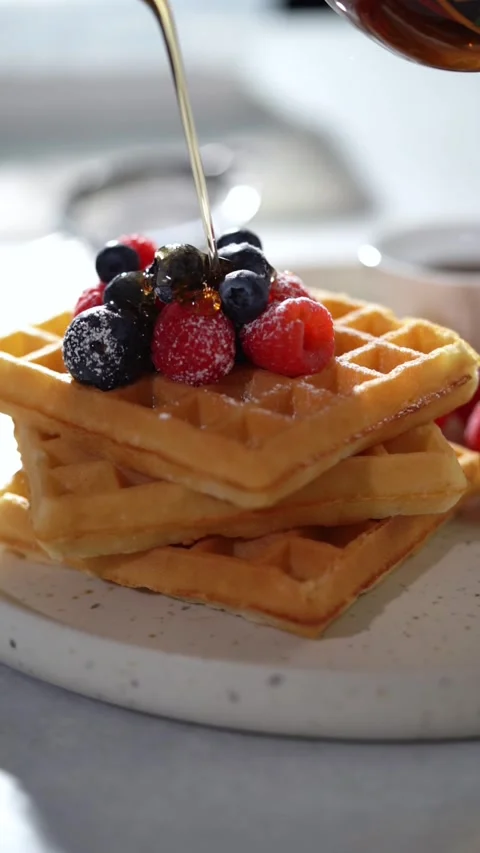 Waffle Stock Footage 319507534
