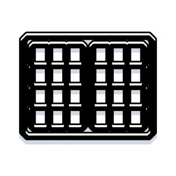 Waffle grid icon vector illustration design Stock Illustration
