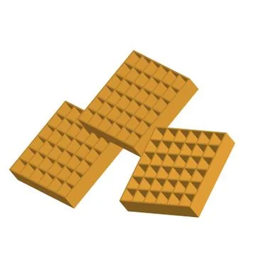 Waffle isolated on white background Stock Illustration