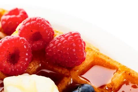 Waffle macro Stock Photos