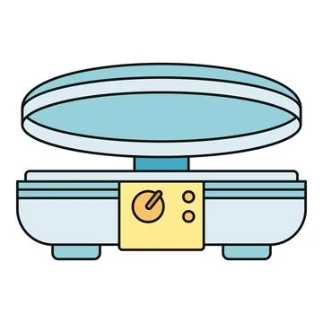 Waffle maker preparing hot and delicious breakfast イラスト素材