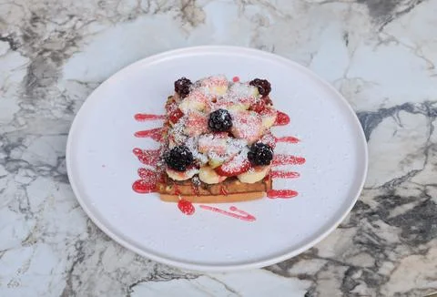 Waffle Foto stock