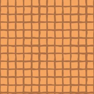 Waffle relief texture background. Checkered texture seamless pattern Stock Illustration
