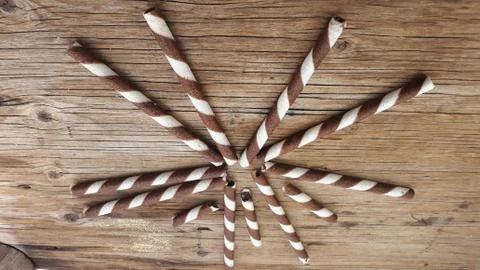 Waffle Rolls, Stock Photos