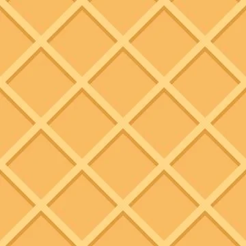 Waffle Seamless Pattern Background Vector Illustration Stock Illustration