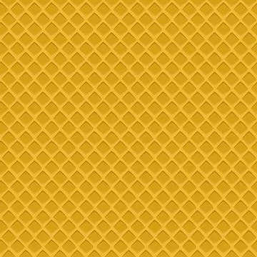 Waffle seamless vector pattern. Cartoon wafer repeated background. Waffle til Stock Illustration