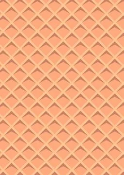 Waffle texture background, vector art Stock Illustration