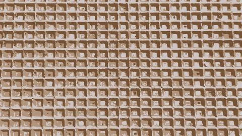 Waffle texture wafer pattern biscuit, background, square crispy vector wallpaper Stock Illustration