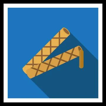 Waffle tubes Stock-Illustration