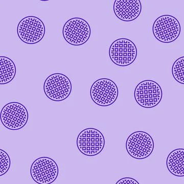 Waffle weave fabric material line seamless pattern Illustrazione stock