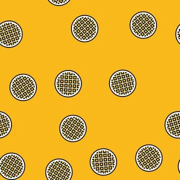 Waffle weave fabric material vector seamless pattern Stock Illustration