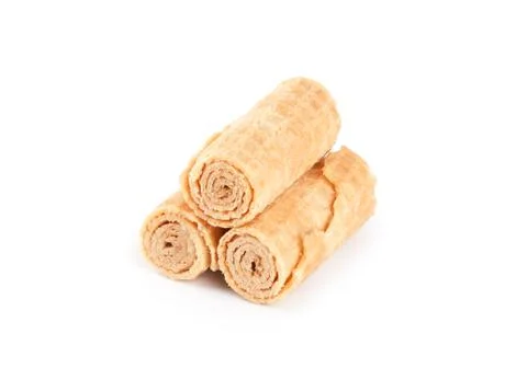 Waffle on a white background Stock Photos