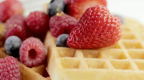 Waffles and Syrup Vídeo Stock 12051678