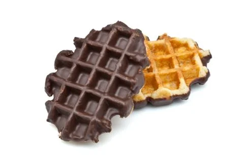Waffles chocolate Stock Photos